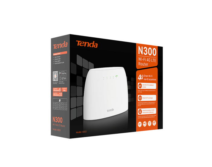 TENDA SIM ROUTER 4G03 LTE VOLTE (300 MBPS)