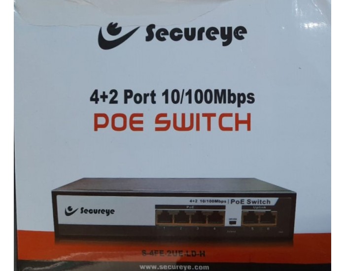 SECUREYE POE SWITCH 4 PORT (4FE+2FE)