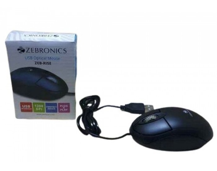 ZEBRONICS MOUSE USB ZEB RISE