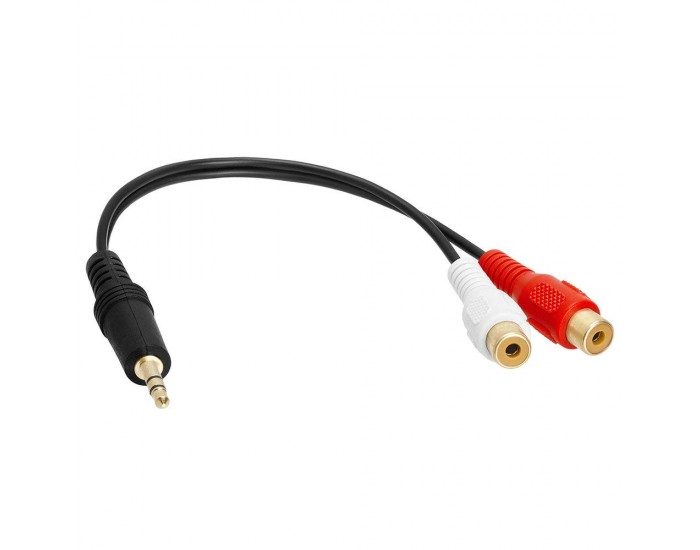 STERIO MALE TO 2 RCA FEMALE CABLE